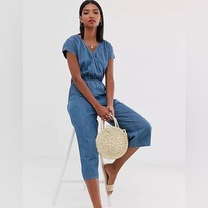 J. Crew Blue Denim Jumpsuit